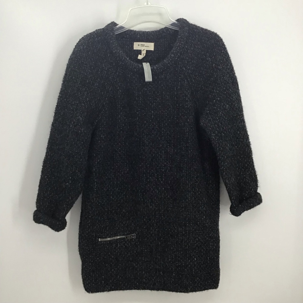 E’toile Isabella Marant NWT Ikala Wool Alpaca Blend Tunic Dress/Top Gray Size 1 - Picture 2 of 11